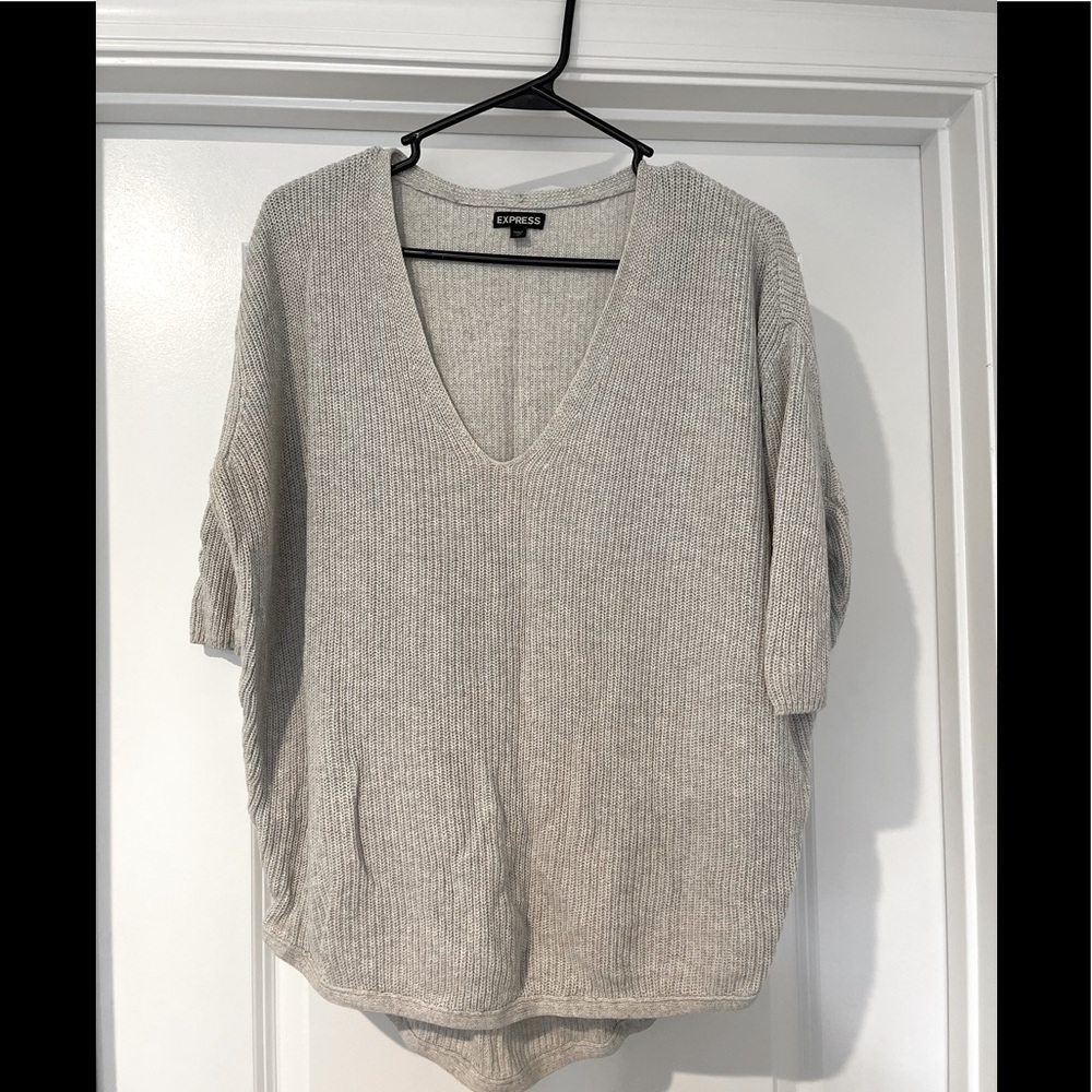 Express gray oversized sweater